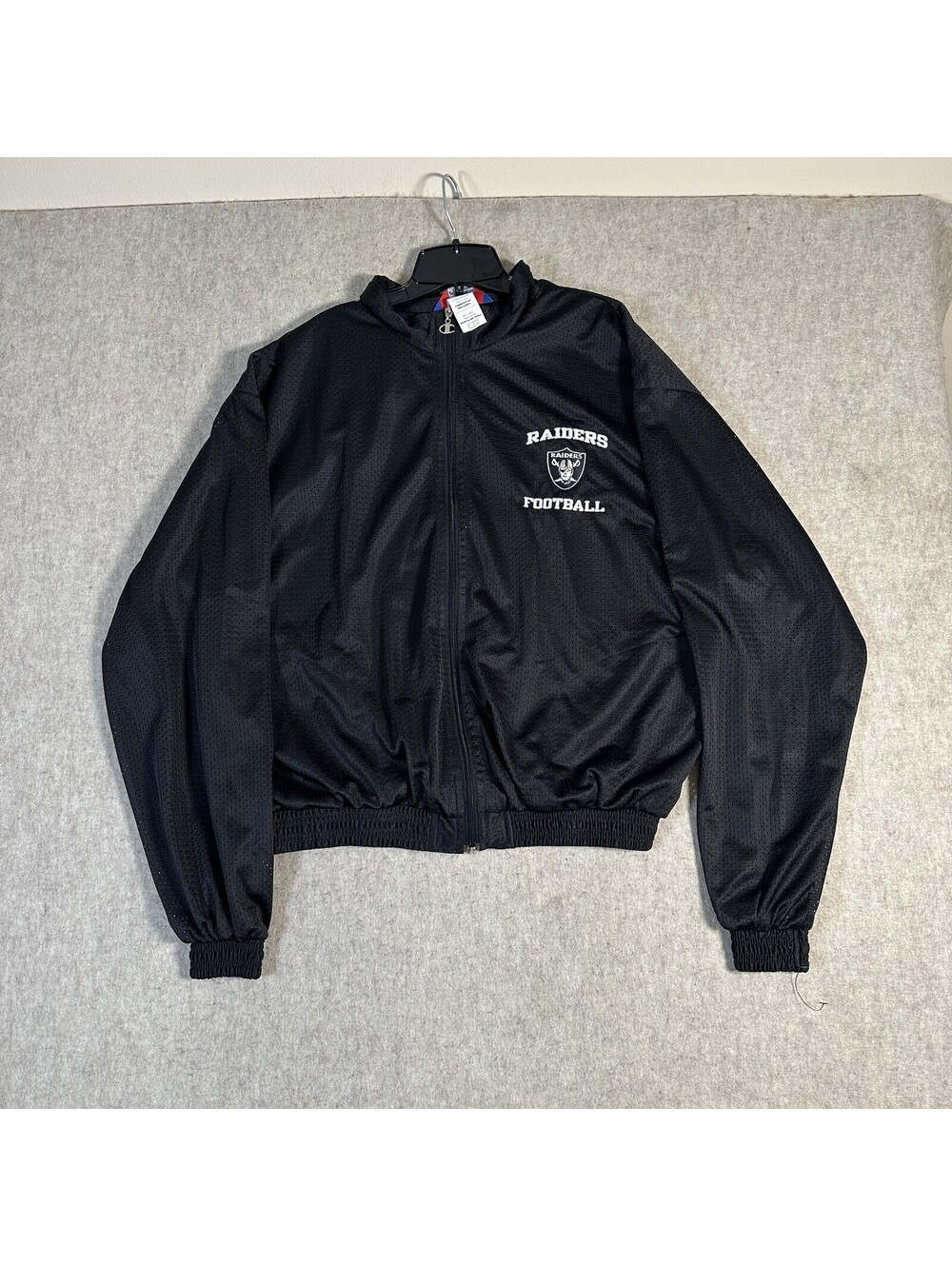 Vintage Oakland Raiders Jacket Medium? Champion Full Zip Black